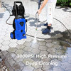 WHOLESUN 3000PSI Electric Pressure Washer 2.4GPM Washer 1600W (Blue) - Renewed