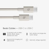 BEATS USB-C TO USB-C WOVEN CABLE FAST CHARGING DURABLE MDGD4ZM/A - SURGE STONE New