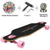 LAKVEE Longboard 41" Downhill 9 Ply Canadian Maple Cruiser B08M427GFL - Black