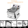 Winado 24.9QT Capacity Electric Deep Fryer Time Control Oil Filtration - NEW New