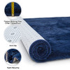 Signature Loom Navy Blue Area Rug, 8x10. New