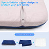 Magic Dog Super Soft Large Dog Bed 39" Orthopedic Foam B08ZS9C36G - Light Grey