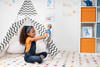 Blippi Bendable Plush Doll, 16” Featuring SFX, Squeeze Belly Hear Catchphrases New