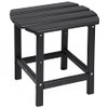N&V HDPE Side Table, Adirondack Outdoor, Poly Lumber End, B09Q53RGP8, Black New
