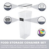 Tiawudi Airtight Food Storage Containers 24pcs B0969BCWBK - Green