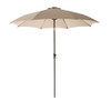 FLAME&SHADE 10 ft Outdoor Umbrella Patio Table and Market Umbrella Tilt, Beiege