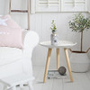TRSPCWR Nesting Tables Set of 2, Round Nesting Coffee Table, B091C6WZRS