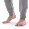 KNO60440IZOD MEN'S QUILTED KNIT SLEEP JOGGER PANT MEN L LIGHT GREY HEATHER