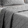fuguitex Velvet Quilt Set Twin Size -Luxury Bedspread Coverlet Lightweight New