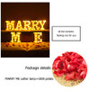 Marquee Letter Lights, 1000 PCS Red Silk Roses Light Up Letter - B08L4BYDDL