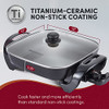 ELITE GOURMET EG3033 12"X12"X2.35” HEALTHY CERAMIC TITANIUM COATED - DARK GRAY