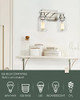 Cargifak 2-Light Vanity Lights, Vanity Wall Light Fixtures, 4815-2W-BN - Nickel