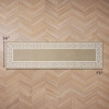 LAURA ASHLEY ALL LOOP TUFTED 26" X 72" RUNNER RUG BERBER/IVORY LORRETA TWO-TONE New