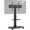 Mobile TV Stand Wheels 37-70" LCD LED Flat Curved Screen TVs B0741141D7 - Black