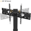 Mobile TV Stand Wheels 37-70" LCD LED Flat Curved Screen TVs B0741141D7 - Black