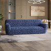 PAULATO BY GA.I.CO Sofa Slipcover in Navy Blue, Soft Velvet