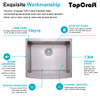 TopCraft Kitchen Sink Stainless Steel Farmhouse Sink - HFS2421