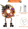 Siawoy Halloween Wreaths for Front Door - 18"x30" Decor B0C77SJDHN