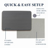 Layameis Stone Bath Mat, Diatomaceous Earth 23.6 x 15.4 inches B0B38NB21D - Grey