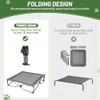 TIMBER RIDGE OUTDOOR DOG BED COOLING ELEVATED DOG BED - GRAY