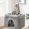 BEWISHOME Small Cat Tree, Cat Tower, Light Grey MMJ24L