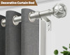 KAMANINA CURTAIN RODS FOR WINDOWS 72 TO 144 INCH, HEAVY DUTY TW-010020091 New
