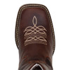 KING USA Texas Embroidered Leather Rancher Work Boots Square Toe, 12.5