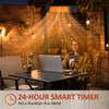 Garage Heater TRUSTECH Patio Heater Outdoor Infrared Indoor Heater - Black