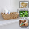 Wicker Storage Baskets Water Hyacinth Woven Basket Built-in Handles B0BHYJ73WR