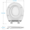 GAOMON TOILET SEAT WITH TODDLER SEAT ROUND TOILET SEAT FOR KIDS AND ADULTS New