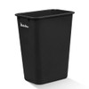 PLASTIC PRINCE 10 GALLON TRASH CAN BLACK WASTE BASKET FOR BATHROOM KITCHEN