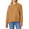 AMAZON ESSENTIALS WOMEN'S OVERSIZED MOHAIR CREWNECK SWEATER CAMEL HEATHER S