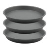 TITE Plant Saucer Heavy Large Planter Durable Thicker Plastic 3 Pack Grey 16inch New