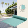 Retrospec Pismo Yoga Mat 72” x 24” x 5mm - Extra Long Non Slip - Blue Lagoon New