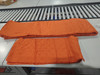 BEDSURE MICROFIBER QUEEN QUILT BEDSHEET SET - ORANGE