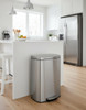 GARVEE STEP-ON STAINLESS STEEL KITCHEN TRASH CAN - 13 GA /50 2X 16.5 X 12.5IN