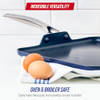 Blue Diamond 11" Diamond Infused Ceramic Nonstick Square Griddle Pan - Blue New
