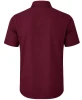 JAMES TAILOR SHORT SLEEVE DRESS SHIRT - SIZE: MEN L - BURGUNDY New