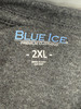 BLUE ICE MEN'S SHORT SLEEVE CREW NECK CLASSIC T-SHIRT - SIZE: MEN 2XL - CHARCOAL