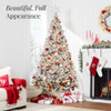 Best Choice Products Pre-Lit Artificial Christmas Tree 7.5ft Snow Flocked New