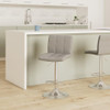 Leader Modern Square Back Bar Stools, Adjustable Swivel Bar Stool Set of 2 New