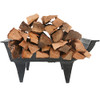 hykolity 24” Cast Iron Fireplace Grate Heavy Duty Fire Grates 3” Clearance