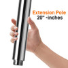 SereneLife 20" Dance Pole Extension Tube - Spinning Dancing Pole SLDP20N - Black New