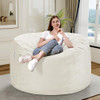 HABUTWAY Bean Bag Chair 3Ft Luxurious Velvet Ultra Soft Fur with Memory Foam