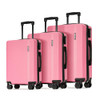 GinzaTravel Luggage Sets 3 Piece Large Suitcase Wheels B0CT7TK11M - Pink New