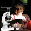 NMM MICROSCOPE 200 X 4800 X MAGNIFYING GLASS CHILDREN, PORTABLE MICROSCOPE SET