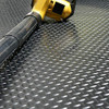 Rubber-Cal Diamond-Plate Rubber Flooring Roll 3 mm x 4 ft x 3 ft Roll - Black New