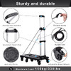 Folding Hand Truck Lightweight Hand Truck Dolly Foldable B09SPQ7MQC - Black