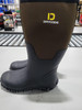 DRYCODE RUBBER BOOTS FOR MEN 4.5MM NEOPRENE MID BOOTS SIZE: 8 - BLACK AND BROWN