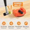 TOOL 2025222 HEAVY DUTY FLOOR GAP FIXER TOOL 5 PCS STICKY PADS - ORANGE